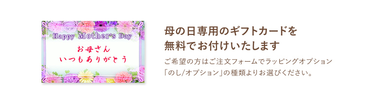 母の日ギフトカード