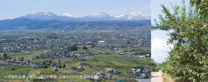 小布施町全景