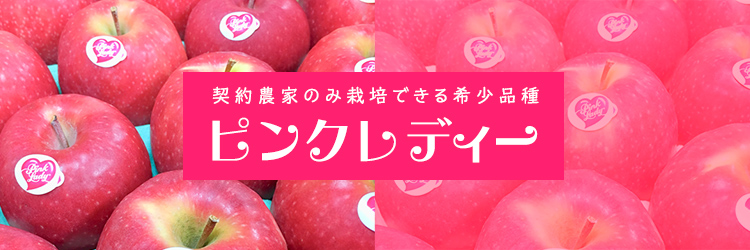 希少品種のりんご『ピンクレディ』